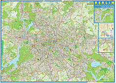 Berlin Kompakt Wandplan