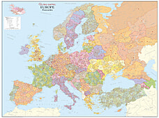 Postleitzahlenkarte Europa - Alle Postleitzahlen von Europa auf einem Blick