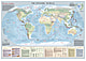 Weltkarte - Dynamische Welt 133 x 93cm