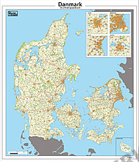 Postleitzahlenkarte Dänemark
