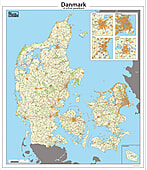 Postleitzahlenkarte Dänemark