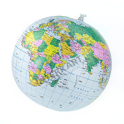 Aufblasbarer Globus 30cm Englisch