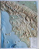 3D Reliefkarte Toskana 69 x 90cm