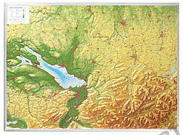 3D Relief Karte Bodensee / Allgäu 3D Relief Karte Bodensee / Allgäu