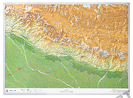 3D Relief Map Nepal
