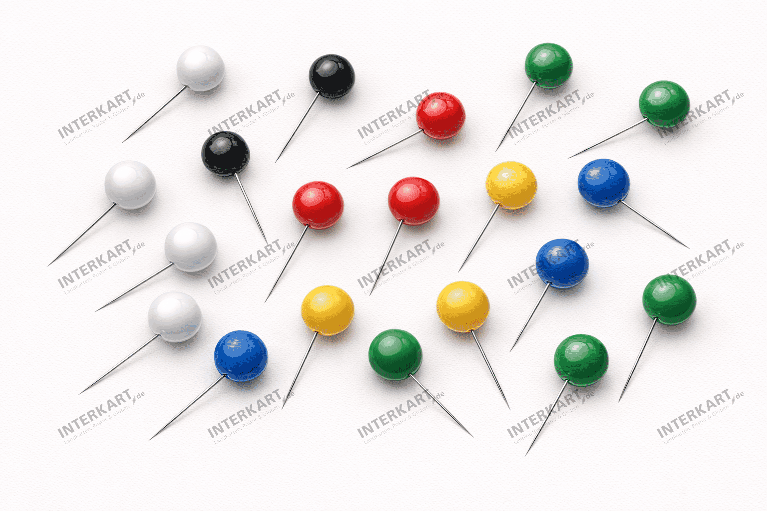20 Pin Needles 8mm diameter in many colors
