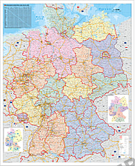 Organisationskarte Deutschland - Karte als Poster