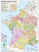 Frankreich Departement Karte