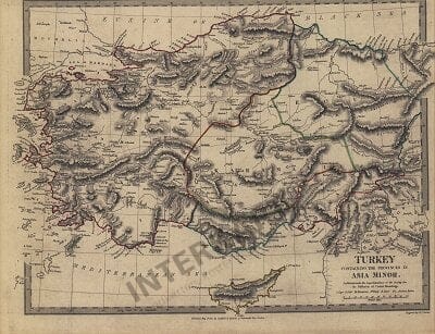 1830 - Turkey containing the Provinces in Asia Minor