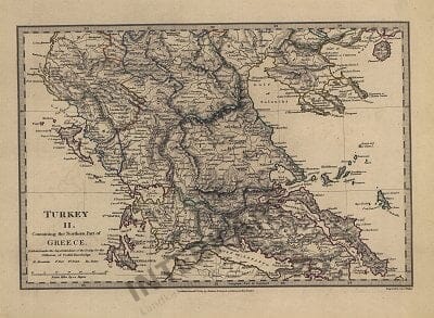 1829 - Turkey II containing the Northern Part of Greece