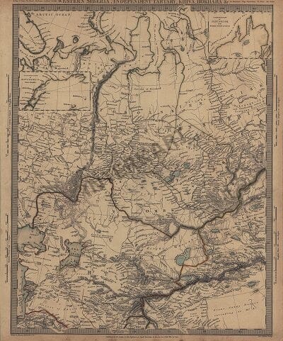 1838 - Western Siberia independent Tartary, Khiva, Bokhara (Replica)