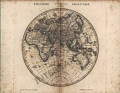 1810 - Emisfero Orientale 31 x 24cm