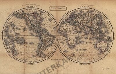 1844 - Die Welt (Replikat) 26 x 41cm