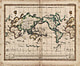 1837 - Planiglob in Mercators Projektion 45 x 37cm