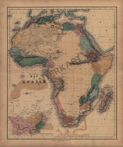 1840 - Map of Africa