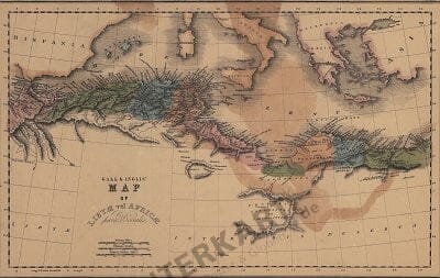 1840 - Map of Libyae vel Africae