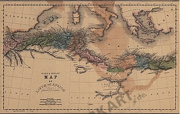 1840 - Map of Libyae vel Africae