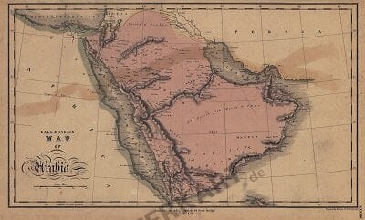 1840 - Map of Arabia