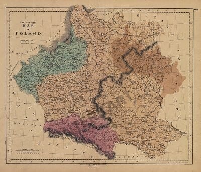 1823 - Map of Poland