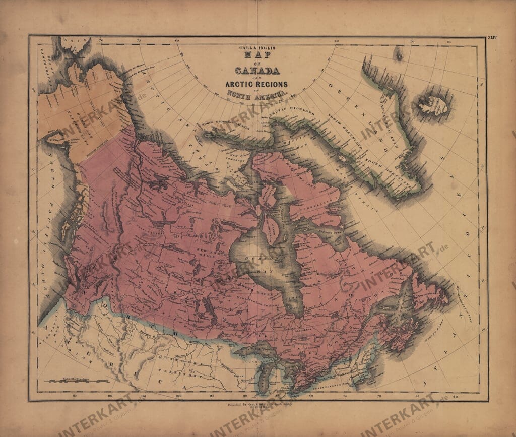 1840 - Canada and the arctic regions of North America (Replica)