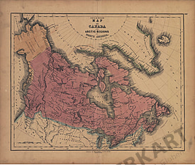 1840 - Kanada und die arktische Region Nord Amerikas (Replikat)