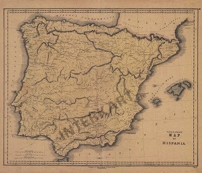 1840 - Map of Hispania