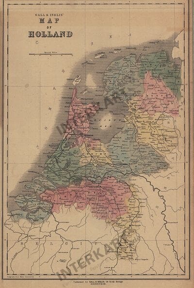 1840 - Map of Holland (Replica)