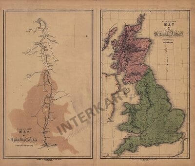 1840 - Map of Britania Antiqua