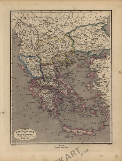 1867 - Grecia Antica la Macedonia e la Tracia (Replica)