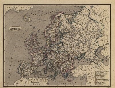 1867 - Europe (Replica) 39 x 50cm