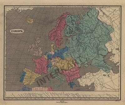 1867 - Europe 39 x 50cm (Replica)