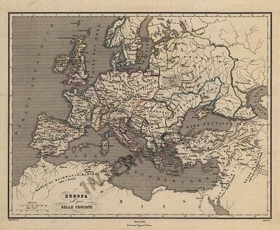 1867 - Europa all` Epoca delle Crociate (Replica)