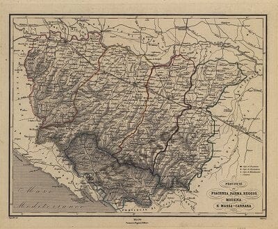 1867 - Province di Piacenza, Parma, Reggio, Modena E Massa-Carra (Replica)