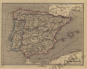 1867 - Regni Di Spagna E Portogallo (Replikat)