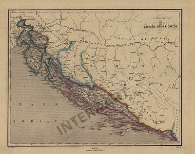 1867 - Territoril di Dalmazia, Istria e Corizia (Replica)