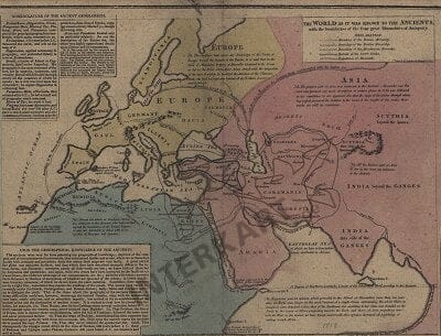 1818 - The world as known to the ancients