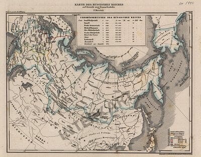 1824 - Karte des Russischen Reiches