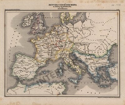 1850 - Mittel und Südeuropa