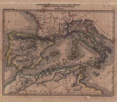 1850 - Hispania, Süd-Gallia,Italia und Africa