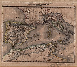 1850 - Hispania, Süd-Gallia,Italia und Africa