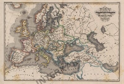 1850 - Europa in der Zeit von der Reformation bis zum westphälischen Frieden (Replica) 
