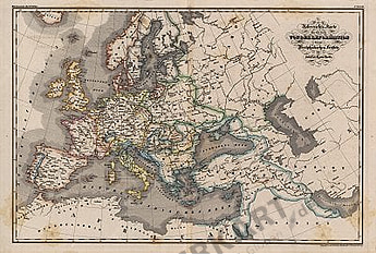 1850 - Europa in der Zeit von der Reformation bis zum westphälischen Frieden (Replikat)
