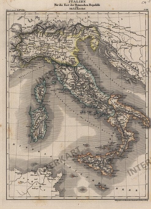 1850 - Italien für die Zeit der römischen Republik