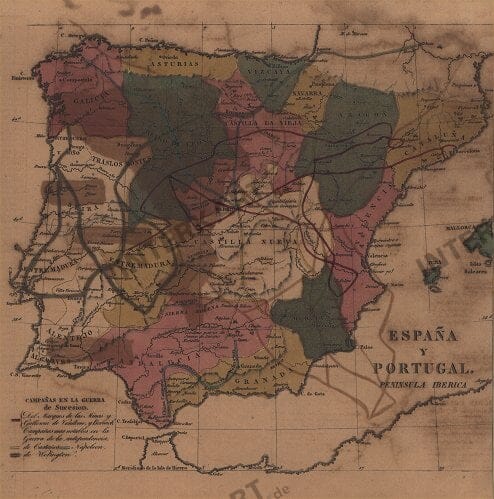 1826 - Espana y Potugal