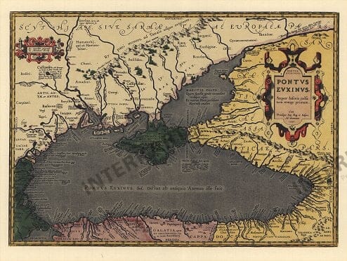 1590 - Map of the ancient Black Sea (Facsimile)