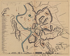 1840 - Plan of Ancient Rome