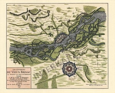 1743 - Les Environs du vieux Brisac (Facsimile)