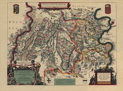 1635 - Map of Geldern (Facsimile) (Replica)