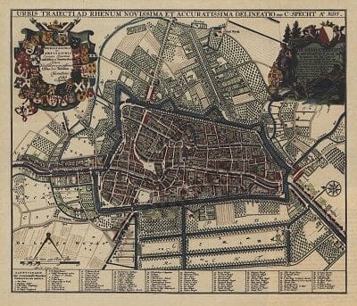 1695 - Map of Utrecht (Replica)