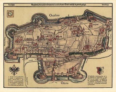 1650 - Map of Augsburg (Replica) -